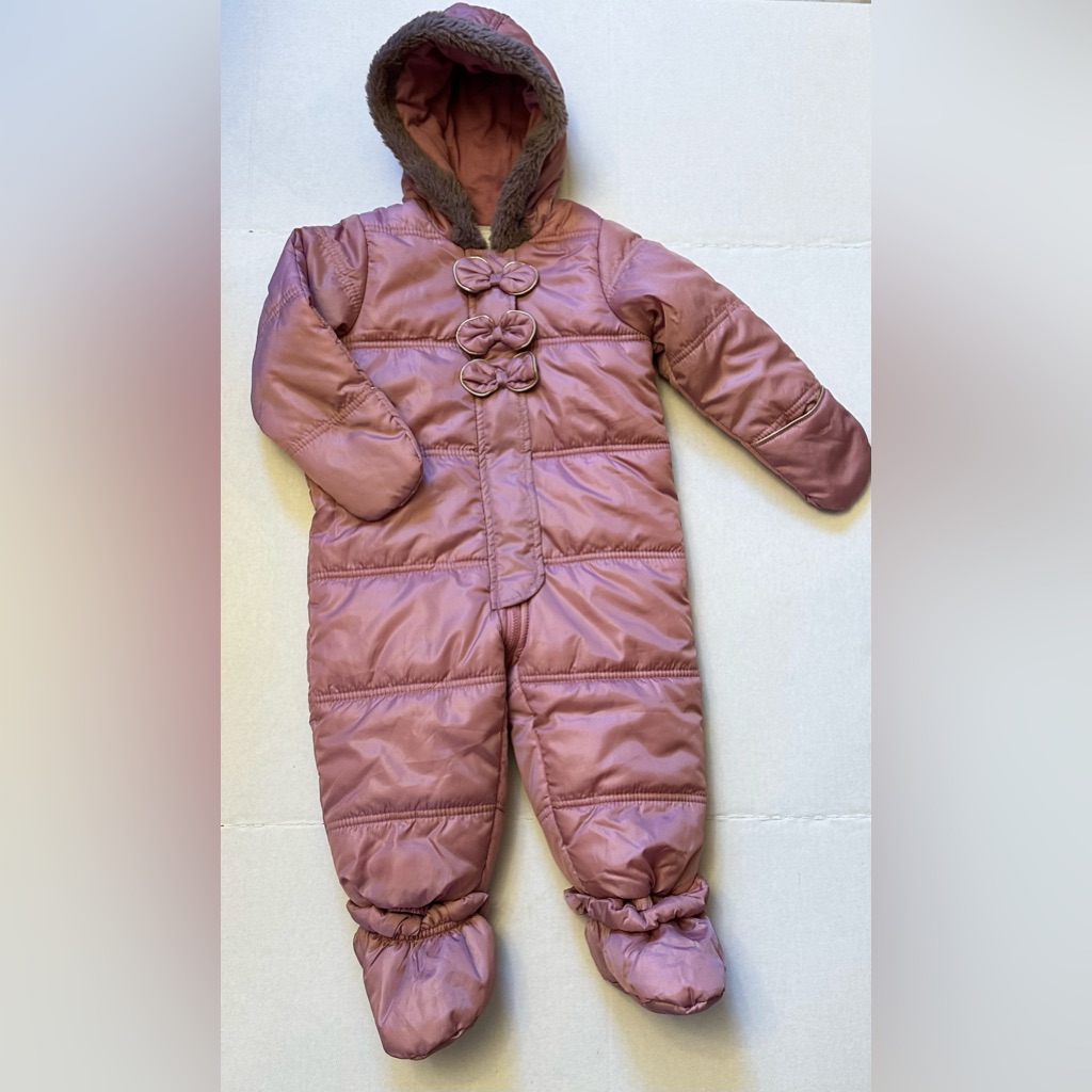 First Impressions Brand Size 18 Months Pink Snowsuit Great Condition